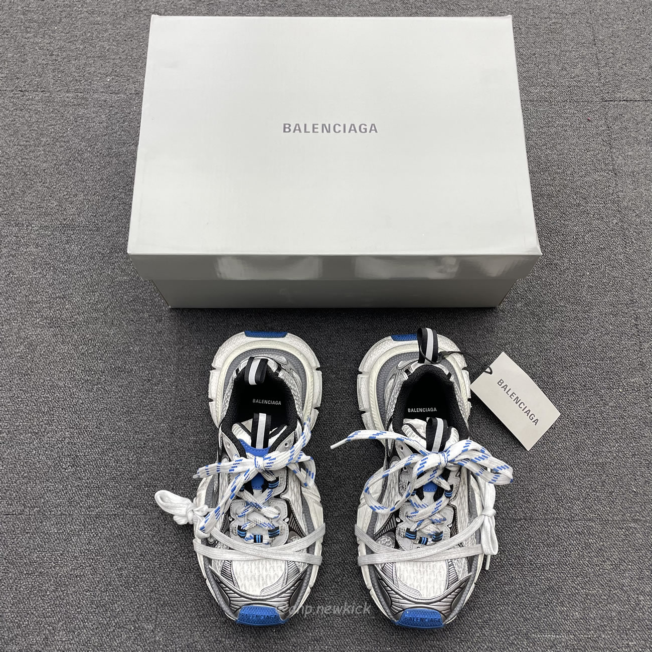Balenciaga 3xl Trainer Grey White Blue 734731 W3xl7 1214 (11) - www.newkick.vip